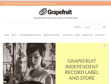 Tablet Screenshot of grapefruitrecordclub.com